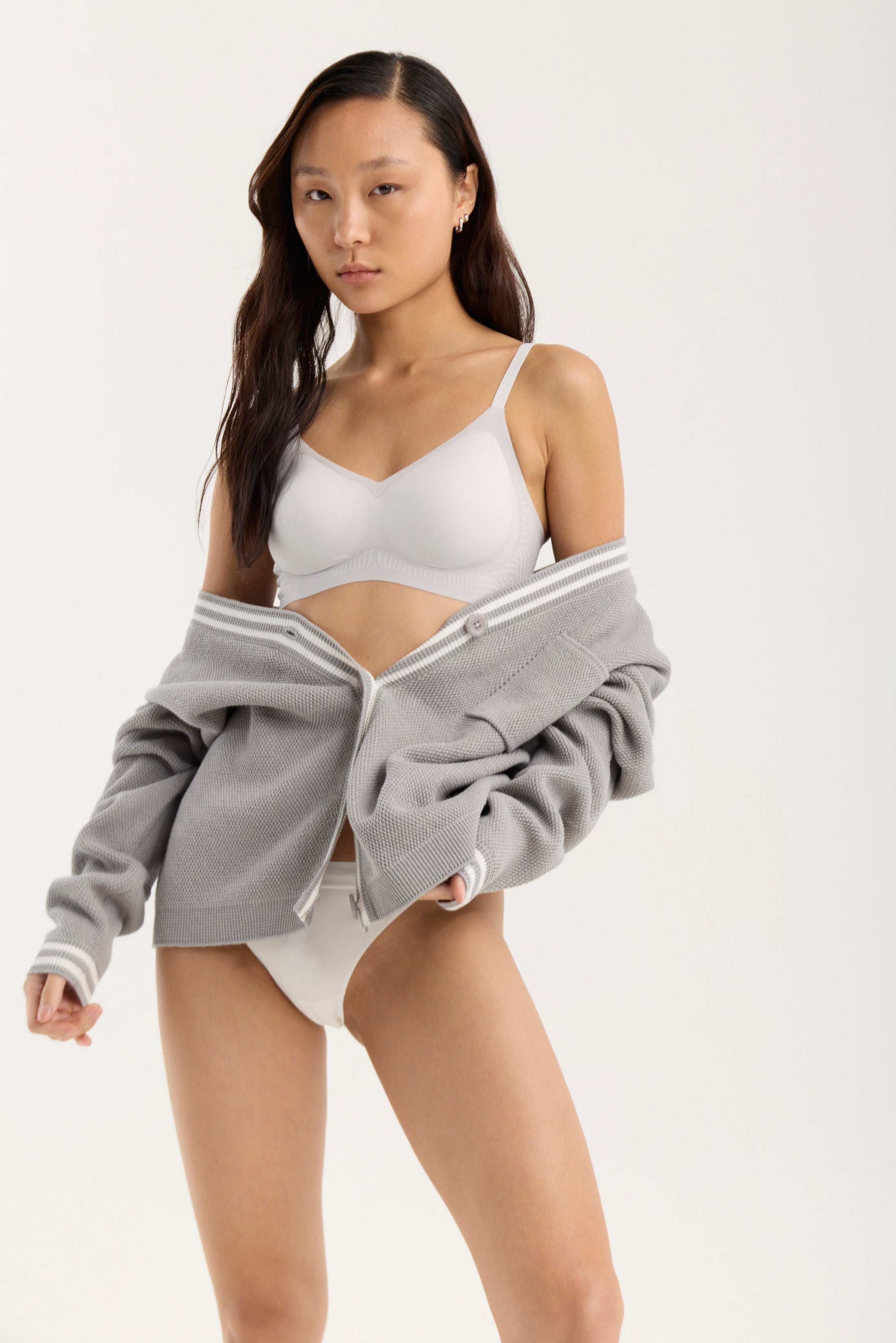 Corpiño Con Tazas - PureSkin® - Adapt - Gris Plata