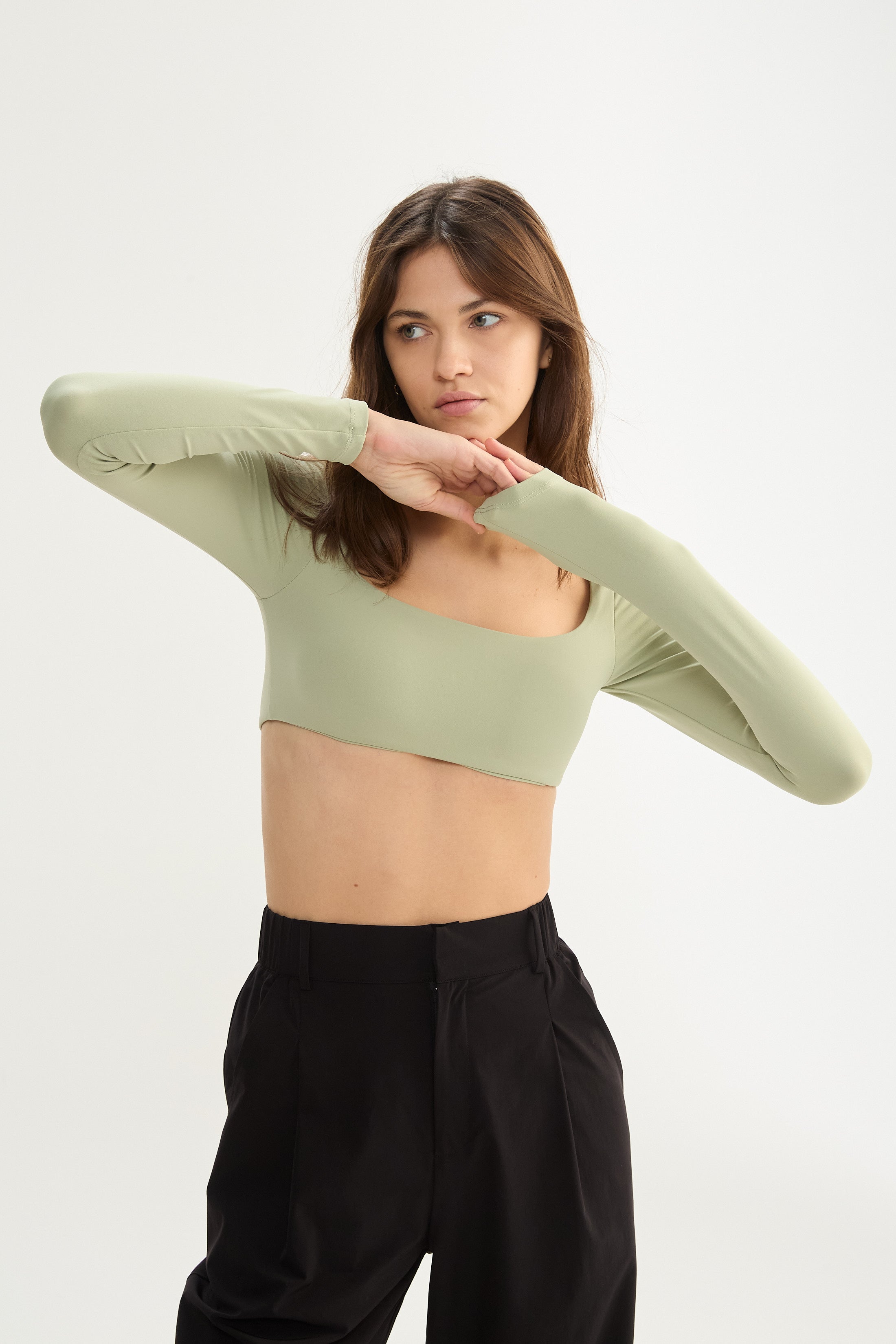 Top Manga Larga Foam - PureSkin® - Menta