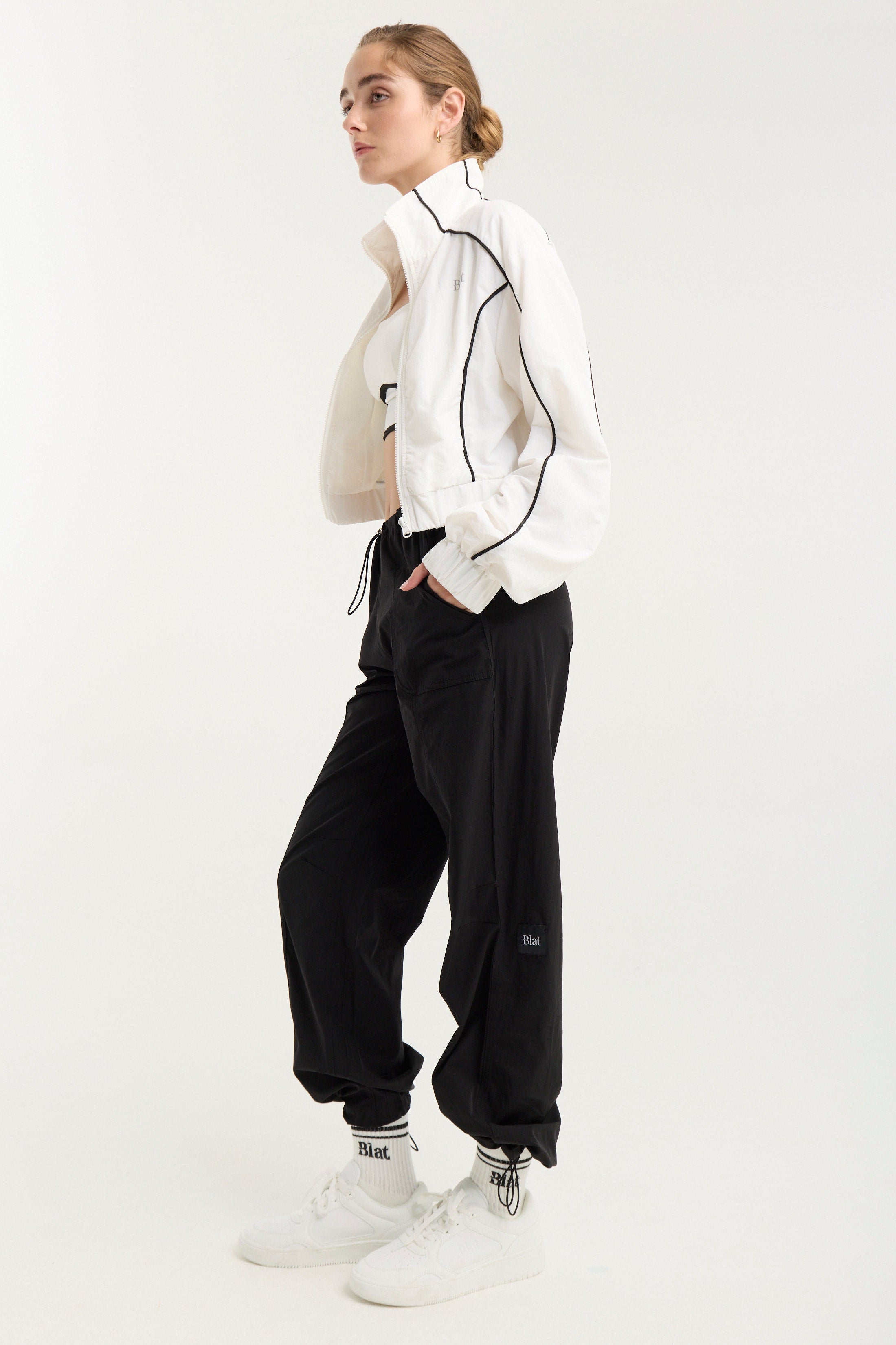 Campera Arbor Combinado - TechKnit® - Blanco